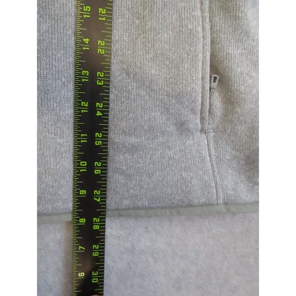 Patagonia Lightweight Better Sweater Mens Large‎ Gray Snap Neck Fleece Hiking